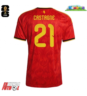 Bélgica Timothy Castagne #21 Primera Equipación Mundial 2026 Manga Corta Bélgica Timothy Castagne #21 Primera Equipación Mundial 2026 Manga Corta